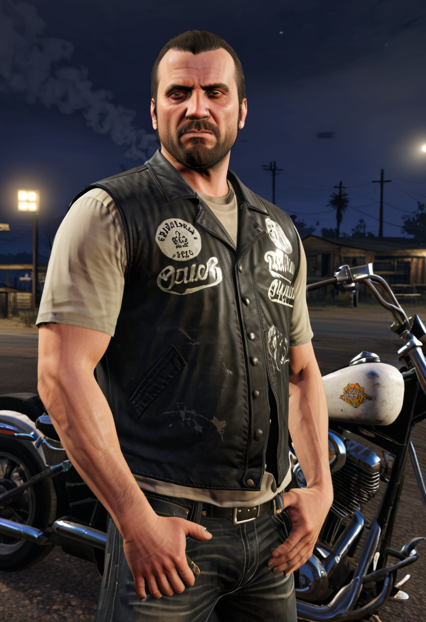 Lider del club motero outlaw